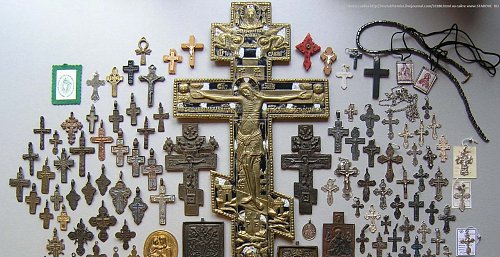 Освящение крестов, икон