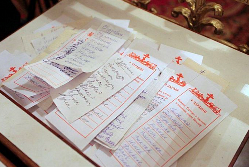 Сорокоуст (о здравии, упокоении)